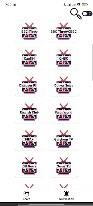 UK TV Live - Guide Screenshot 0