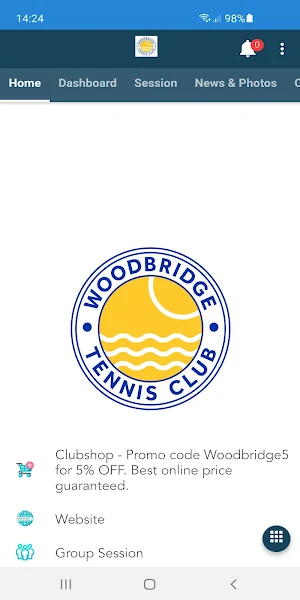 Woodbridge Tennis Club Screenshot 1