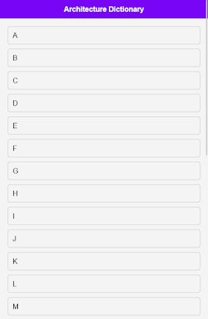 Architecture Dictionary Screenshot 0