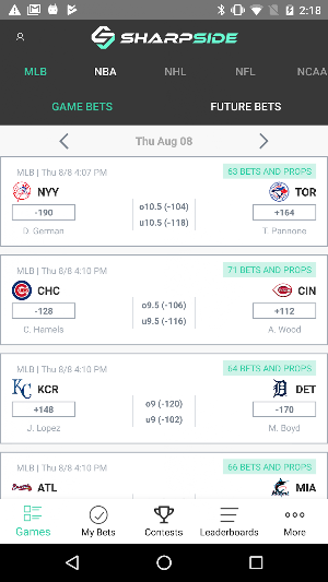 SharpSide - The Sports Betting Community Screenshot 0