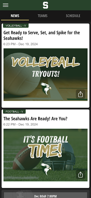Silverdale Baptist Seahawks Screenshot 1