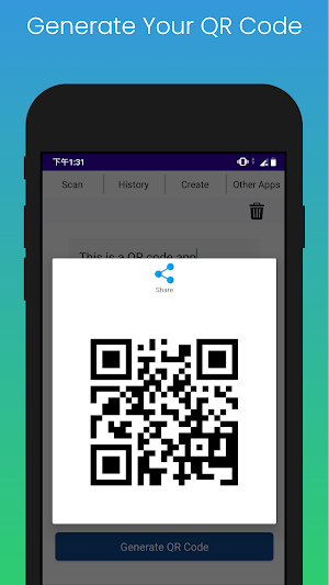 QR Code Scanner and Generator Screenshot 2