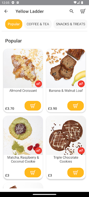 Yellow Ladder Coffee Screenshot 1