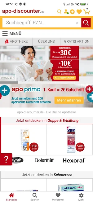 Apodiscounter Apotheke Screenshot 1