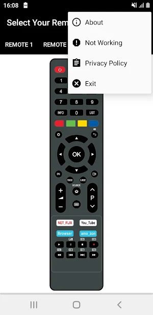 Skyline TV Remote Screenshot 3