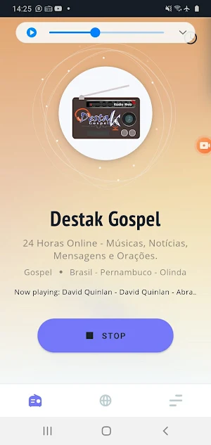 Destak Gospel Rádio Web Screenshot 2