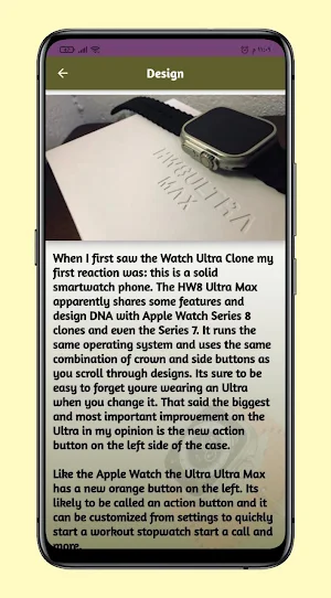 HW8 Ultra Max SmartWatch Guide Screenshot 3