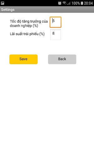 Stock's Intrinsic Value Screenshot 2
