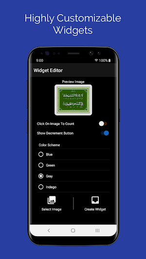 Visual Counter - Tasbeeh Widget Screenshot 1