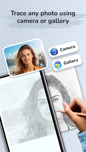Draw By Tracing - Calligraphy Screenshot 2