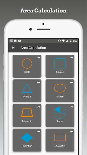 Area and Volume Calculator Screenshot 1