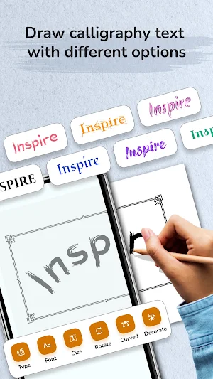 Draw By Tracing - Calligraphy Screenshot 1