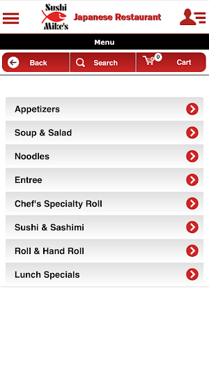 Sushi Mikes Japanese Restaurant Screenshot 3