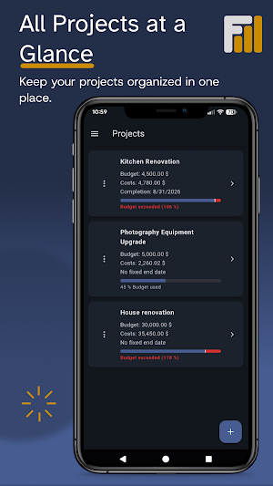 Fiscora: Budget & Cost Tracker Screenshot 1
