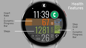 Easy Read Health Watch Face Screenshot 2