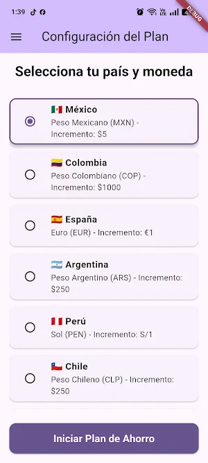 Plan de Ahorro Screenshot 1