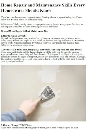 How to Do Basic Home Repairs Screenshot 3