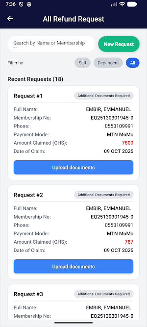 Equity Health Insurance Screenshot 2