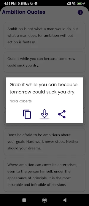 Ambition Quotes and Sayings Screenshot 3