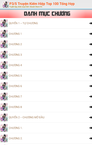 Truyện Kiếm Hiệp Top 100 Tổng Hợp Phần 3/5 Screenshot 3