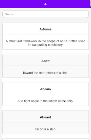 Marine Engineering Dictionary Screenshot 1