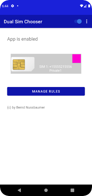 Dual Sim Chooser Screenshot 0