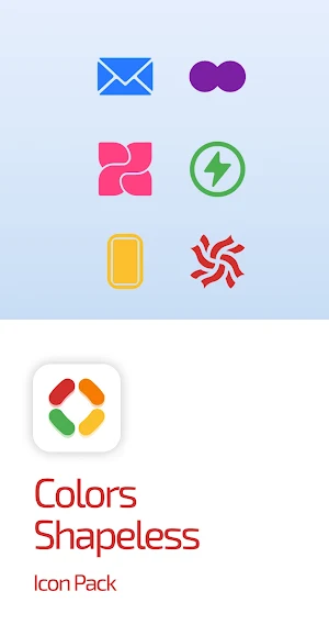 Colors Shapeless Icon Pack Screenshot 0