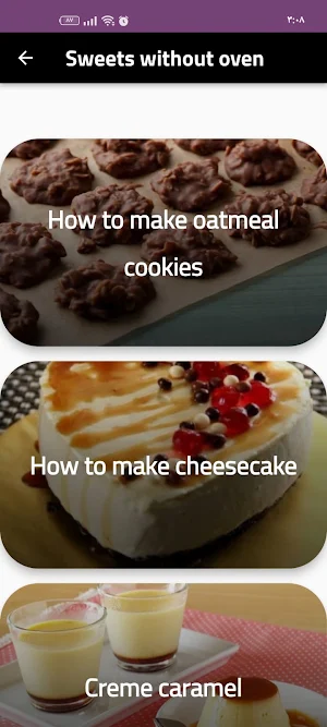 Sweets without oven Screenshot 1
