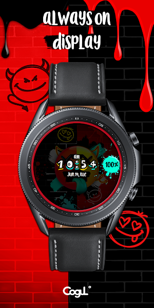 Half Funky Emoji_Watchface Screenshot 3