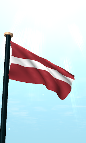 Latvia Flag 3D Live Wallpaper Screenshot 1