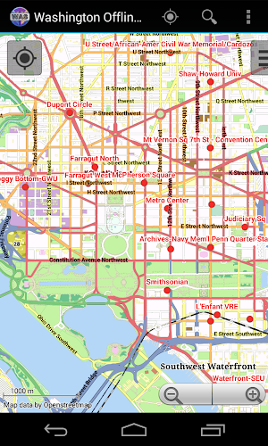 Washington City Map Lite Screenshot 0