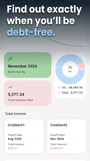 DebtClear: Debt Payoff Plan Screenshot 0