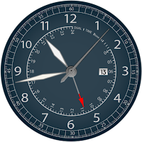 Aviator Dual Time Watch Face