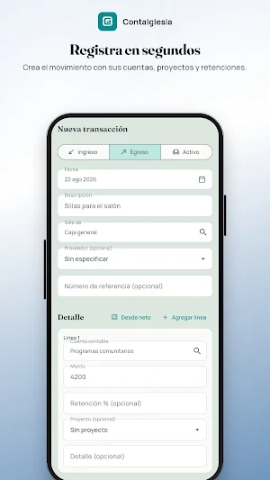 ContaIglesia Screenshot 2