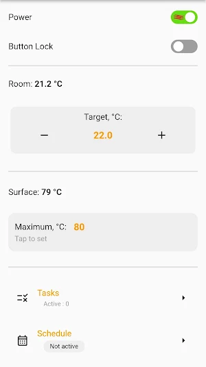 WiFi Heater Screenshot 2