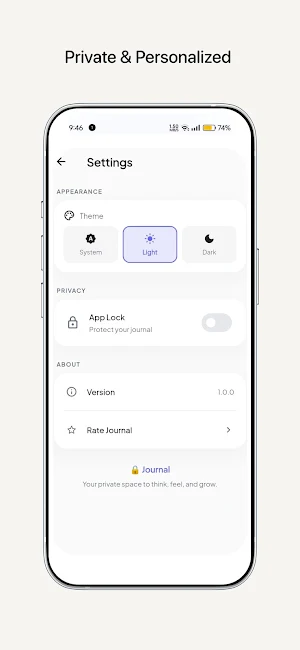 Journal: Private Daily Diary Screenshot 3