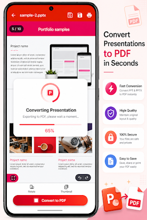 PPT and PPTX to PDF CONVERTOR Screenshot 2