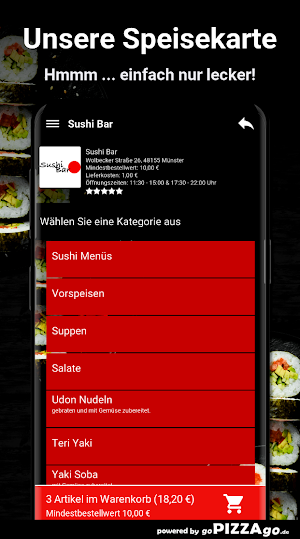 Sushi Bar Münster Screenshot 3