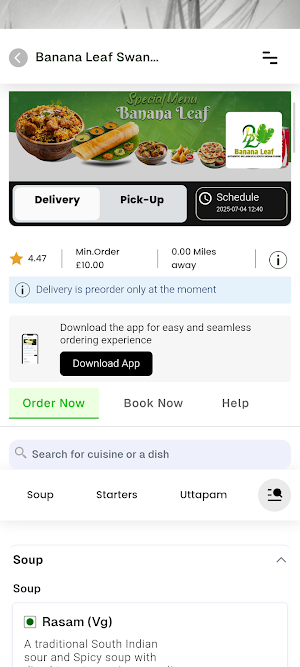 Banana Leaf Swansea Screenshot 1