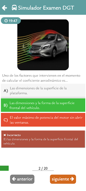 Autoescuela Permiso D Test Screenshot 2
