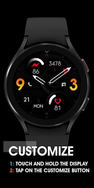 Dream 96 - Modern Watch Face Screenshot 2