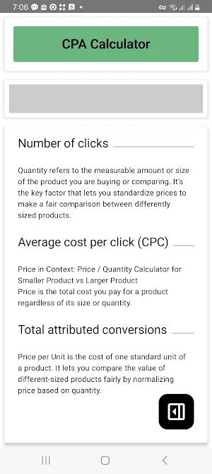 CPA Calculator Screenshot 2