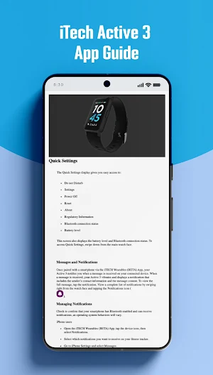 iTech Active 3 App Guide Screenshot 3