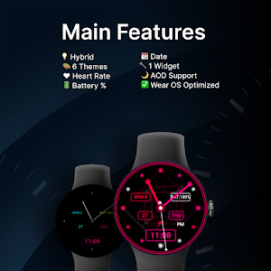 Neon Wireframe Watch Face Screenshot 1