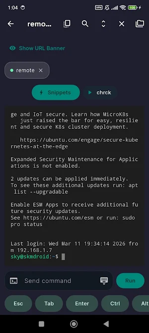 ShellPilot:SSH Client Terminal Screenshot 1