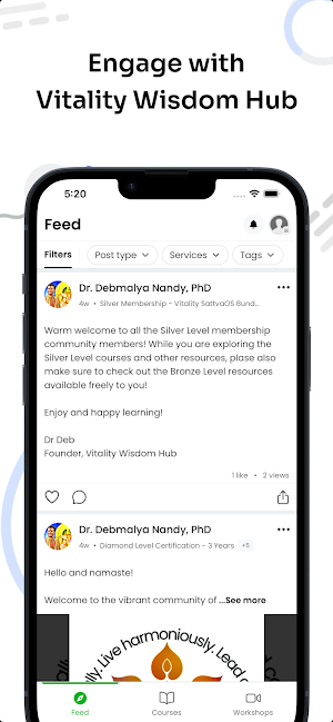 Vitality Wisdom Hub Screenshot 1