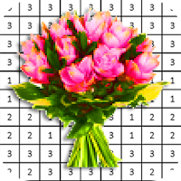 Flower Bouquet Pixel By Number