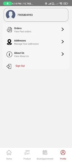 Smart Salon App Screenshot 2