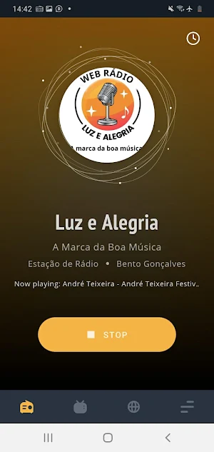 Web Rádio Luz e Alegria Screenshot 1