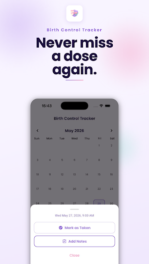 Birth Control Tracker Screenshot 0